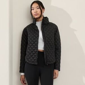 Athleta Whisper Featherless Quilted Jacket - Black